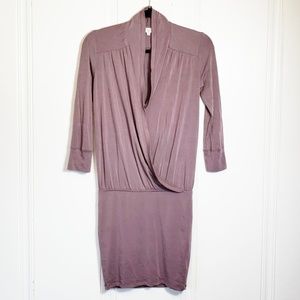 Wilfred Aritzia Purple Surplice Dress XS